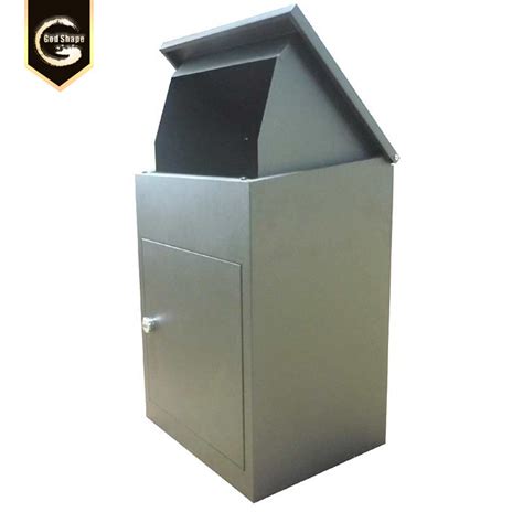 food delivery metal box|metal drop box.